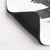 F-Caw-F Crow, Bird Cawing Grunge Cool Unique Muismat (Hoek)