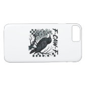 F-Caw-F Crow Bird Retro Classic Case-Mate iPhone Case (Achterkant (Horizontaal))