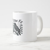F-Caw-F Crow Bird Retro Classic Extra Grote Beker (Voorkant rechts)