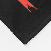 F-caw-f Crow Funny Gothic Moon Black Bird Hallowee Fleece Deken (Hoek)