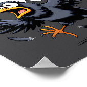 F-caw-f Crow Quote Meme - Funny Christmas Raven Hu Poster (Hoek)