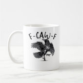 F Caw F Crow Retro Classic Style Koffiemok (Links)