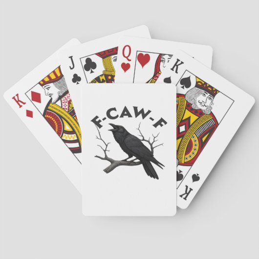 F Caw F Essential Creative Aesthetic Pokerkaarten (Achterkant)