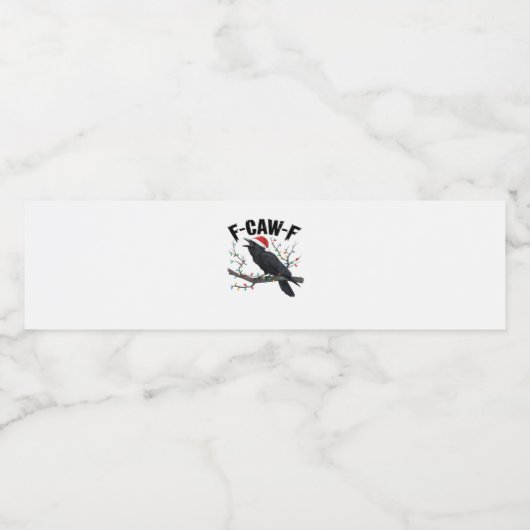 F Caw F Essential Creative Casual Style Waterfles Etiket (Enkel label)