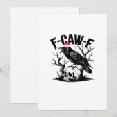 F-Caw-F Essential Funny Quote Feestdagenkaart (Voorkant / Achterkant)