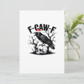 F-Caw-F Essential Funny Quote Feestdagenkaart (Staand voorkant)