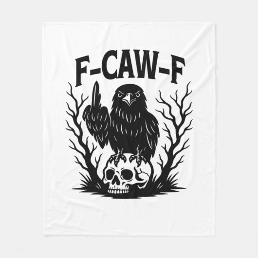 F Caw F Essentiële Coole Unieke Stijl Fleece Deken (Voorkant)