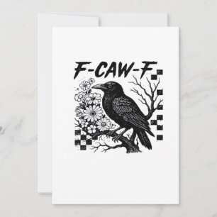 F Caw F Essentiële Grappige Modieuze Stijl Feestdagenkaart