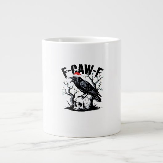 F-Caw-F Essentiële Grappige Quote Extra Grote Beker (Voorkant)