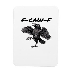 F Caw F Essentiële Vintage Grafische Look Magneet
