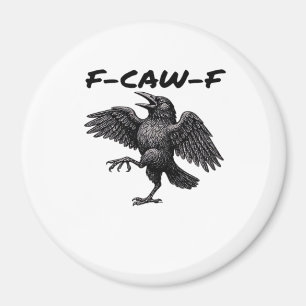 F Caw F Essentiële Vintage Grafische Look Magneet