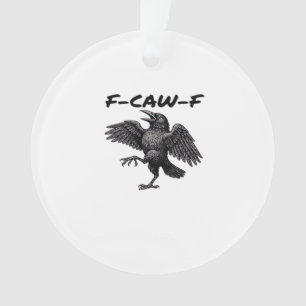 F Caw F Essentiële Vintage Grafische Look Ornament
