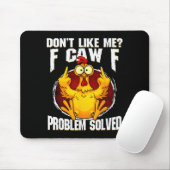 F-caw-f Funny Angry Chicken Dont Like Me Problem S Muismat (Met muis)