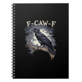 F Caw F Funny Bird Crow Creative Casual Design Notitieboek (Voorkant)