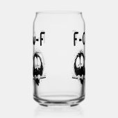 F-Caw-F Funny Bird Quote Gifts Blikvorm Glas (Links)