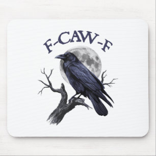 F-caw-f Funny Black Bird Black Crow Muismat