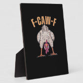 F Caw F Funny Chicken Classic Retro Cool Style Fotoplaat (Zijkant)