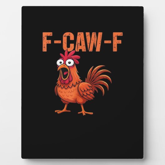 F Caw F Funny Chicken Classic Trendy Modern Style Fotoplaat (Voorkant)