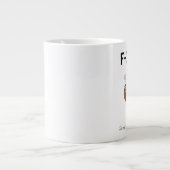 F-Caw-F Funny Chicken Coffee Mug | Hilarious Roost Extra Grote Beker (Voorkant)