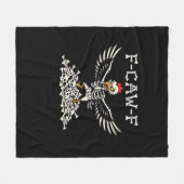 F Caw F Funny Chicken Halloween Cool Unique Style Fleece Deken (Voorkant (Horizontaal))