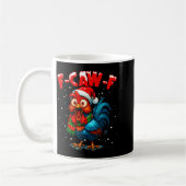 F-caw-f Funny Chicken Humor Rooster Meme Christmas Koffiemok (Links)