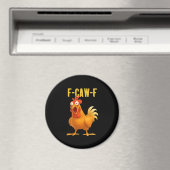 F Caw F Funny Chicken Meme Trendy Modern Style Magneet (Insitu (Vaatwasser))