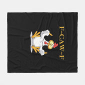 F-Caw-F Funny Chicken Retro Classic Fleece Deken (Voorkant (Horizontaal))