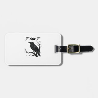 F-Caw-F Funny Crow Bagagelabel