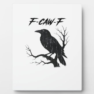 F-Caw-F Funny Crow Fotoplaat