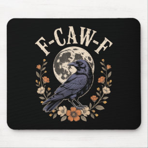 F-caw-f Funny Crows Night Bird Lovers Halloween Te Muismat