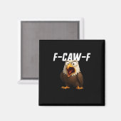 F-Caw-F Funny F-Caw-F Gear Retro Classic Magneet (Voorkant / Achterkant)