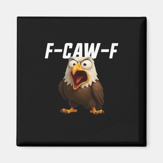 F-Caw-F Funny F-Caw-F Gear Retro Classic Magneet (Voorkant)