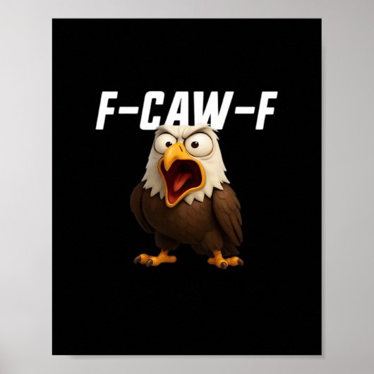 F-Caw-F Funny F-Caw-F Gear Retro Classic Poster (Voorkant)