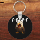 F-Caw-F Funny F-Caw-F Gear Retro Classic Sleutelhanger (Voorkant)
