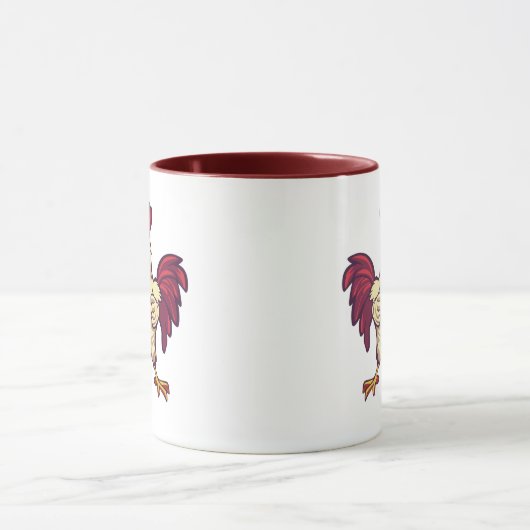 F-Caw-F Funny Rooster Flex Your Feathers Mug (Centre)