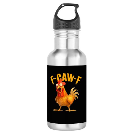 F-Caw-F Funny Unique Waterfles (Voorkant)
