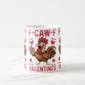 F-caw-F Funny Valentine Mug | Chicken Love Pun  (Centre)