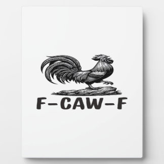 F-Caw-F Funny Wordplay Quote Sticker Fotoplaat