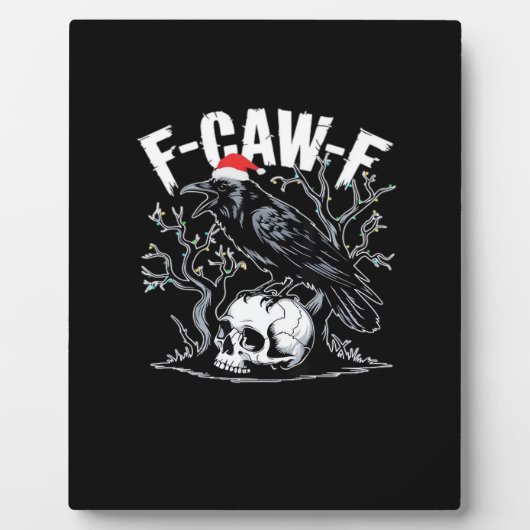 F-Caw-F Grappig Trendsettend Fotoplaat (Voorkant)