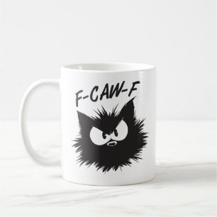 "F-CAW-F" Grappige Chagrijnige Kat Mok