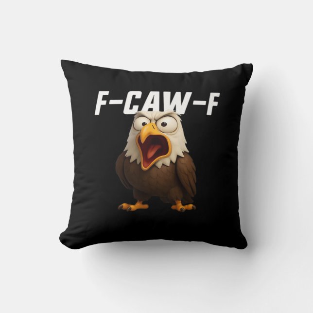 F-Caw-F Grappige F-Caw-F Uitrusting Kussen (Voorkant)