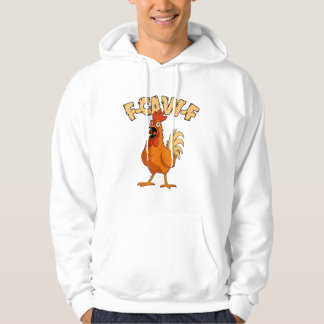 F-CAW-F! Grappige Geschokte Haan Kip Hoodie