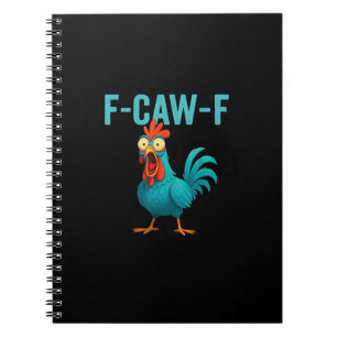 F-Caw-F Grappige Haan Kip Humor Vogel Notitieboek