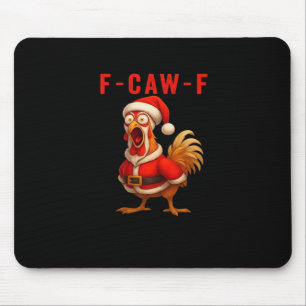 F-Caw-F Grappige Kerstkip Essentieel Muismat