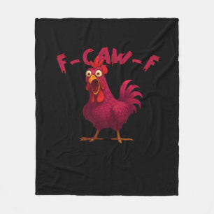 F Caw F Grappige Kip Humor Creatieve Casual Stijl Fleece Deken