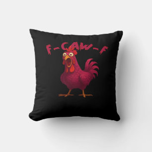 F Caw F Grappige Kip Humor Creatieve Casual Stijl Kussen