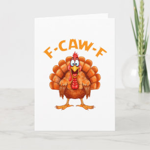 F-caw-f Grappige Kip Humor F-caw-f Kalkoen Meme Th Kaart