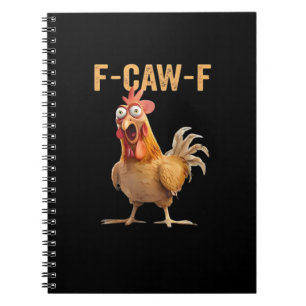 F Caw F Grappige Kip Humor Haan Meme Klassieker Notitieboek