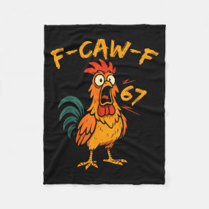F-caw-f Grappige Kip Humor Quote Haan Zes Zeven Fleece Deken