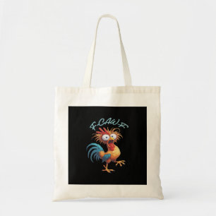 F Caw F Grappige Kip Humor Retro Stijl Tote Bag